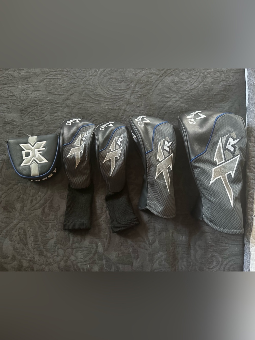 NEW Set Of 5 Callaway XR Golf Head & Odyssey Mallet Putter Covers